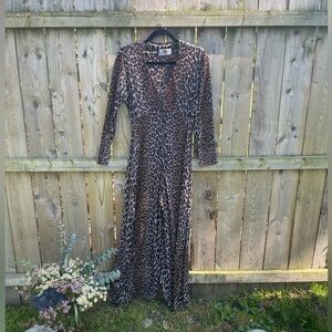 Leopard print ballerina playsuit